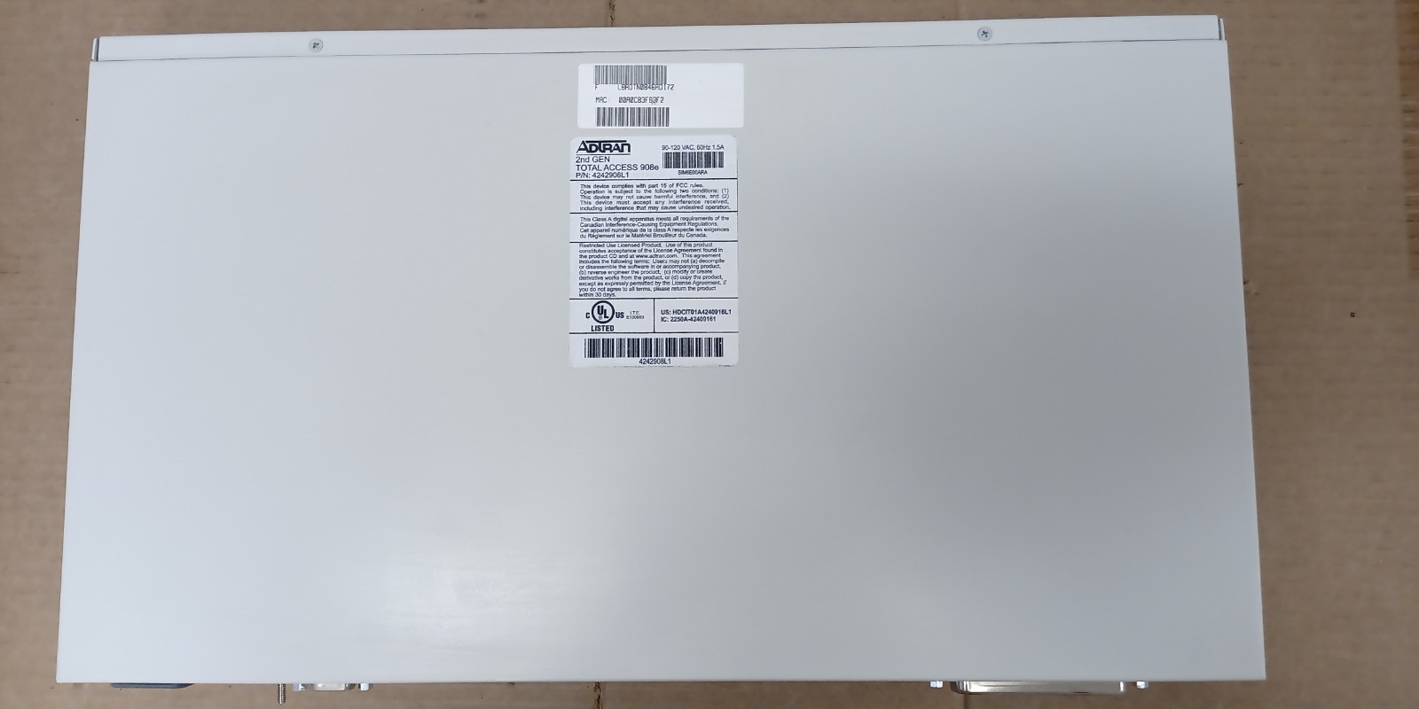 Adtran Total Access TA TA908E 2nd Gen 908E 908 E 4242908L1 IAD IPBG!!!