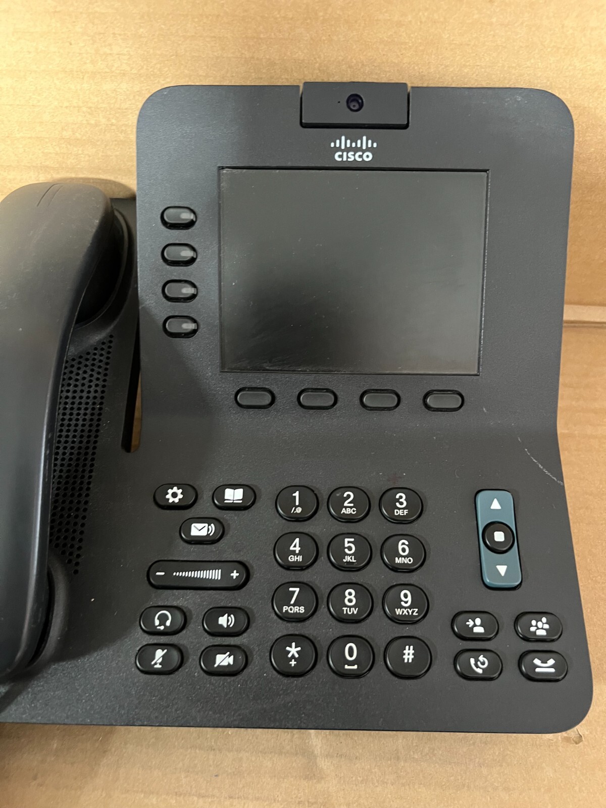 Cisco CP-8945- IP Video Conference Phone w/ Stand Handset Cable