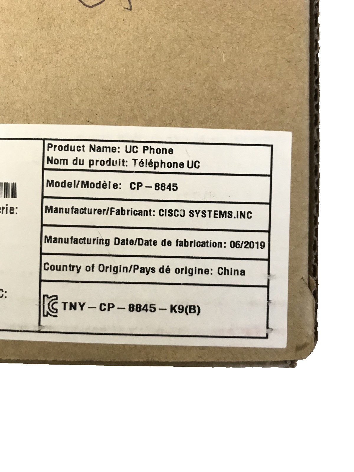 Cisco CP-8845-K9 5-Line IP Phone Charcoal w/WebCam, Stand, Handset FREE Shiping