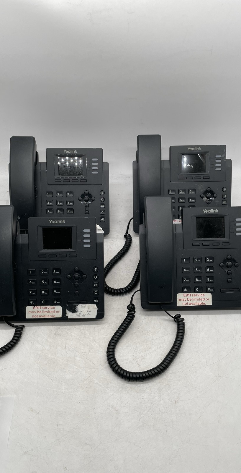 Yealink SIP-T33G IP Phone VoIP Business Desk Phone Network Units Lot of 4