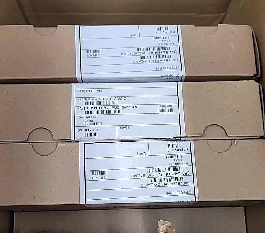 3×Cisco CP-CAM-C-K9 Unified Video Camera