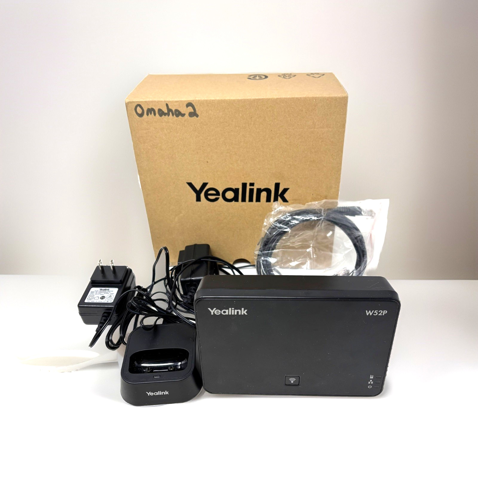Yealink IP DECT Phone Cordless Wireless SIP Base VoIP Business W52P For Parts