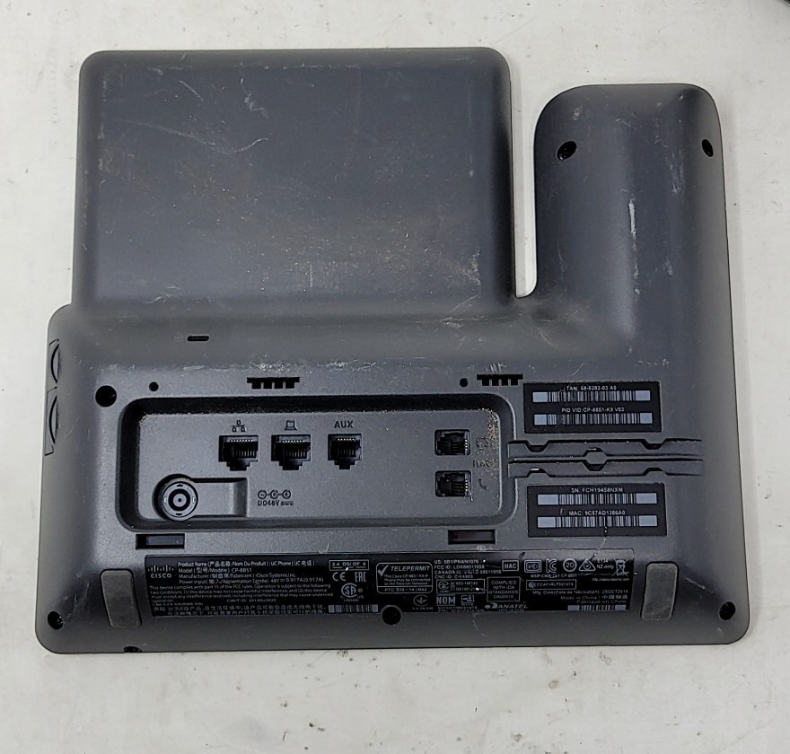 Cisco UC Phone CP-8851 CP-8851-K9 IP Phone PoE SEE NOTES
