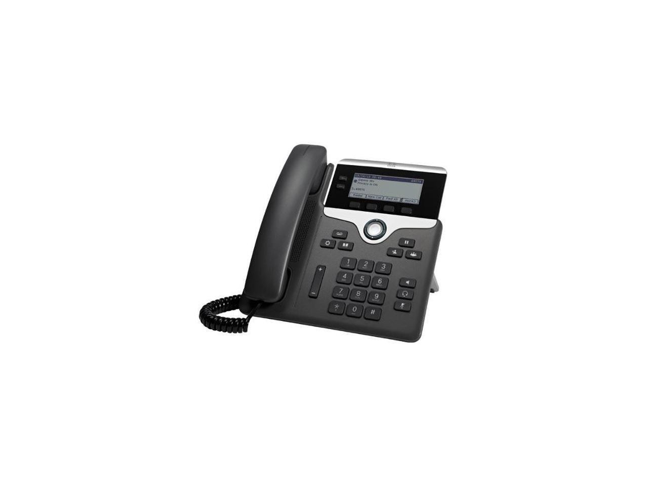 Cisco 7821 Corded IP Phone – Wall Mountable – Charcoal CP-7821-K9=