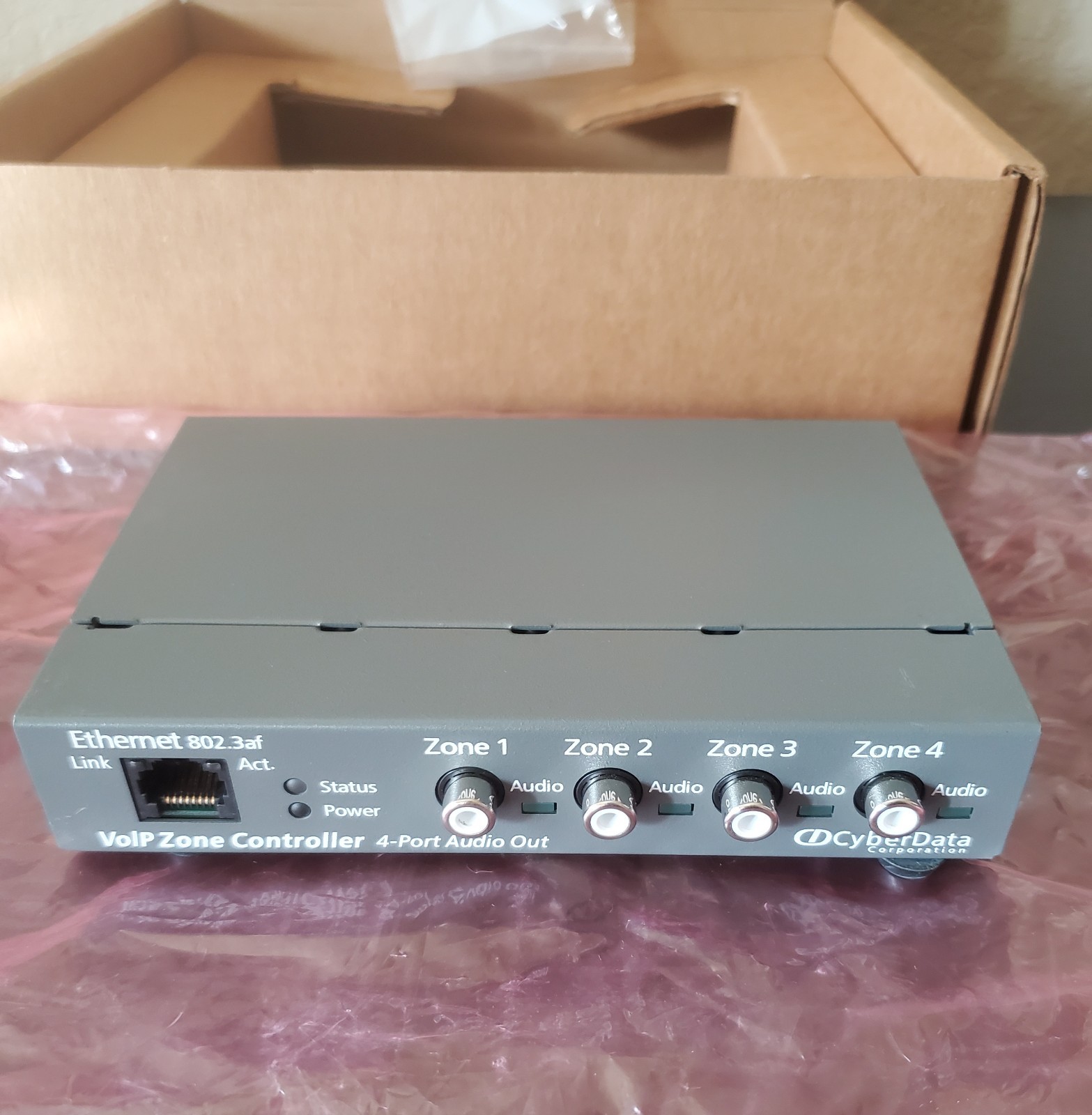CyberData SIP Paging Adapter 4-Port Zone 011171 *EXCELLENT with BOX*