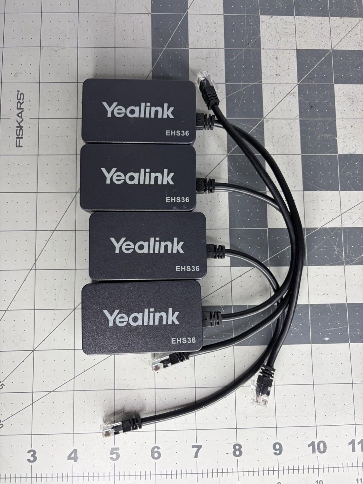 Lot of 4 Wireless Headset Adapter Yealink EHS36 Compatible with IP Phones (G3)