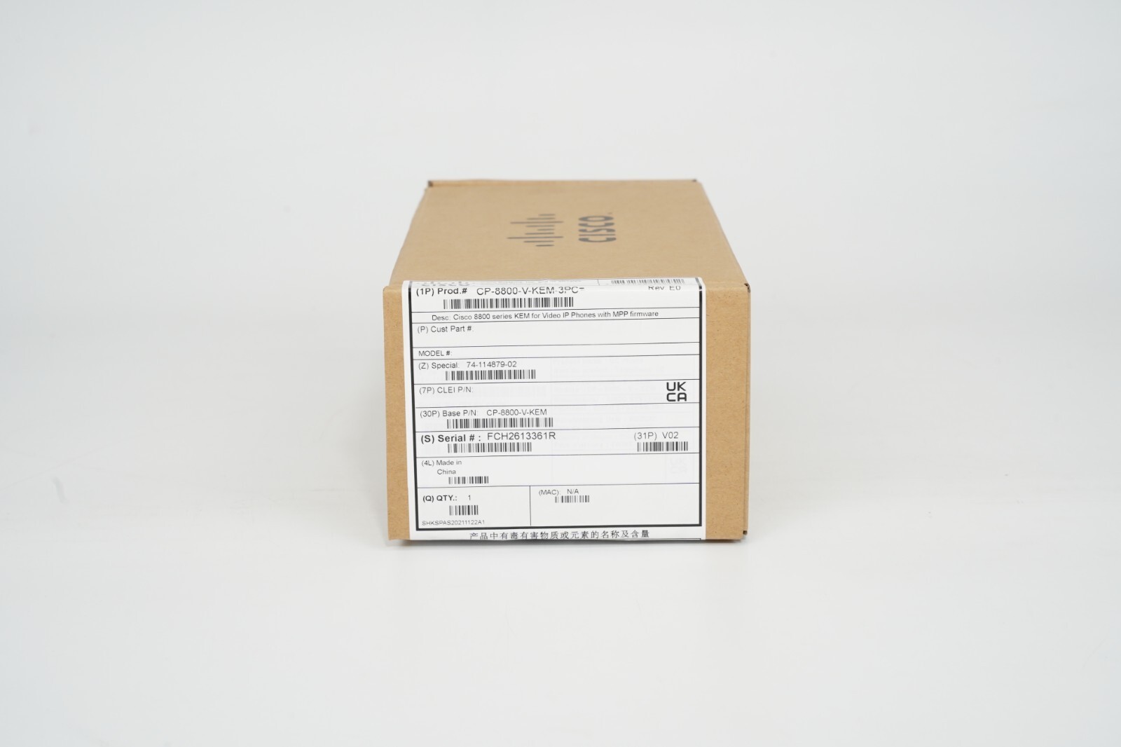 Cisco 8800 series KEM IP Key MPP Expansion Module CP-8800-V-KEM-3PC New