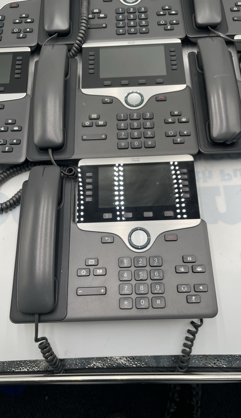 Cisco CP-8841 IP VoIP Desk Phones Stands PoE Business Lot Of 10