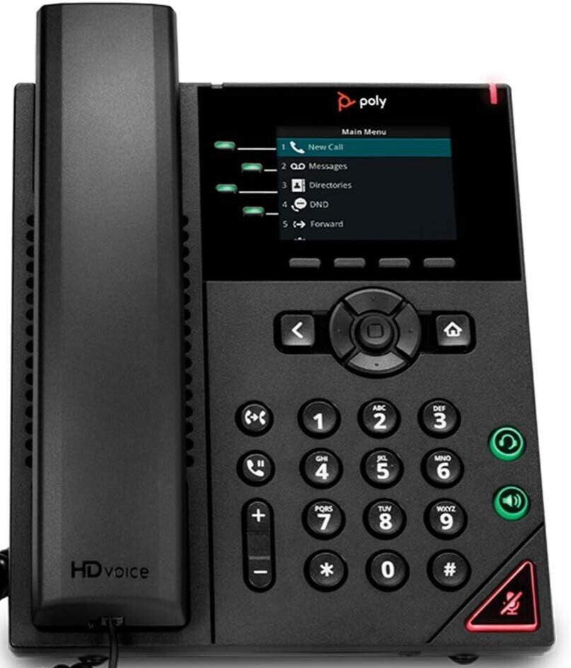 READ** Poly (Plantronics + Polycom) VVX 250 Office Business Telephone- Black