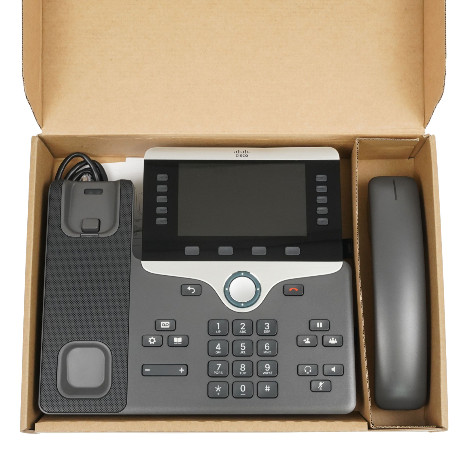Cisco CP-8851-3PCC-K9 IP Phone 8851 Multiplatform MPP Gigabit PoE 5″ Color – NEW