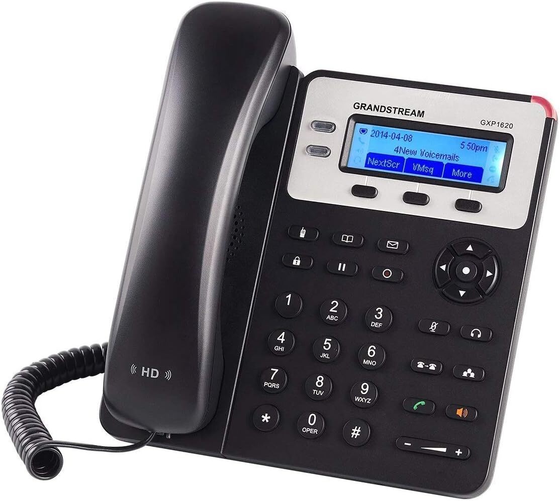 Black Landline Phone With Graphical Lcd Display Hd Audio And 2 Sip Accounts