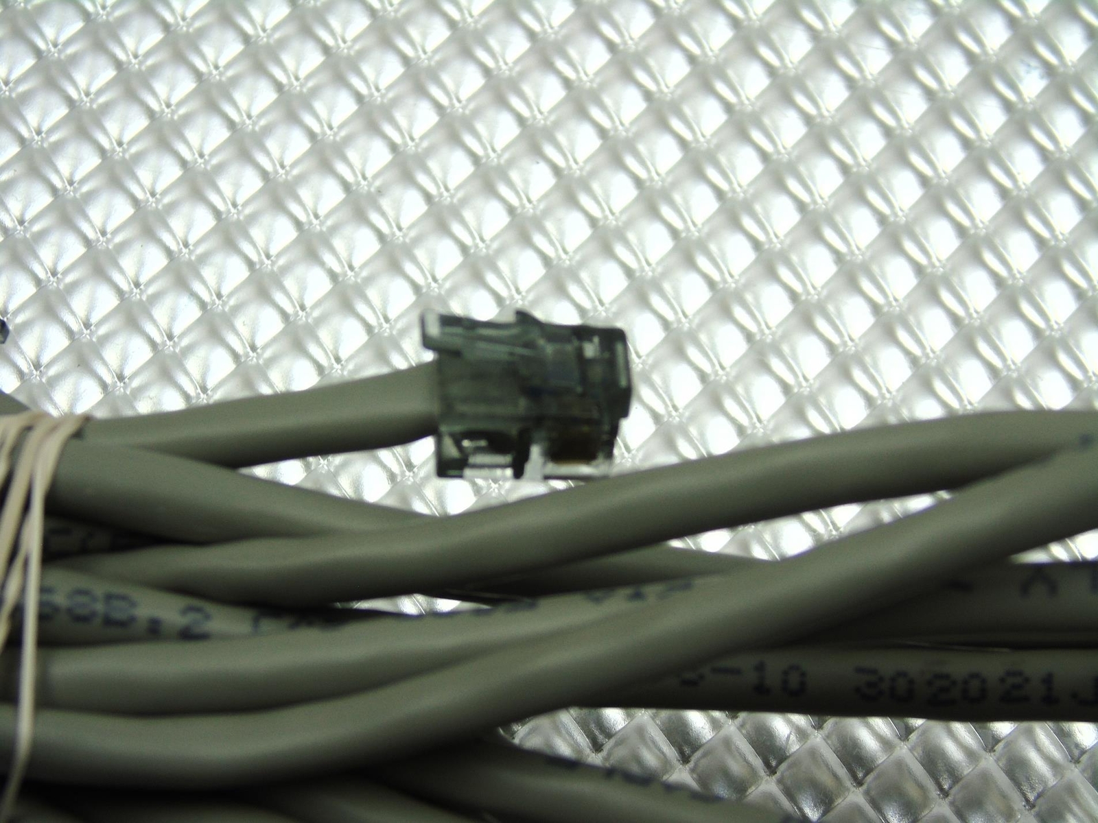 Lot of 3 – Telephone Phone Data Cord Cable Wire Cables Modem -12′ 14′ 16′ Ft