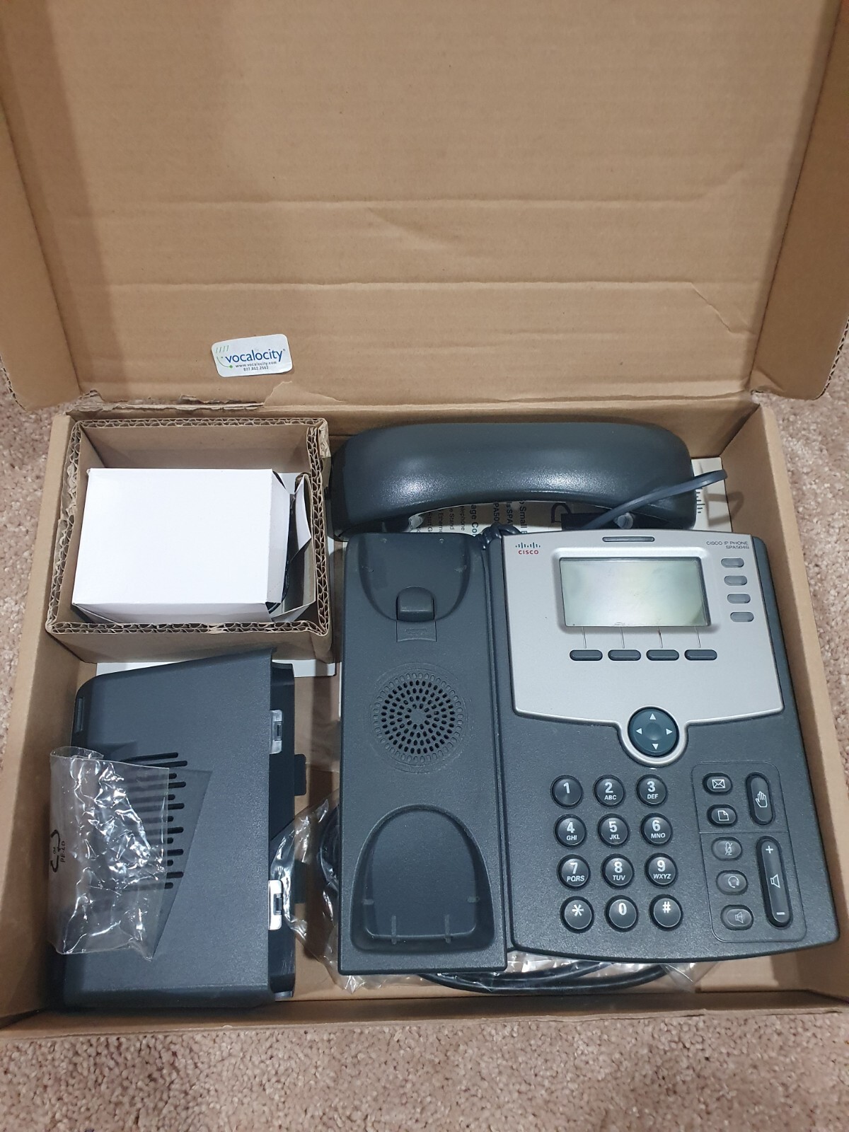 Cisco SPA 504G 4-Line, 2-Port Switch PoE IP Phone