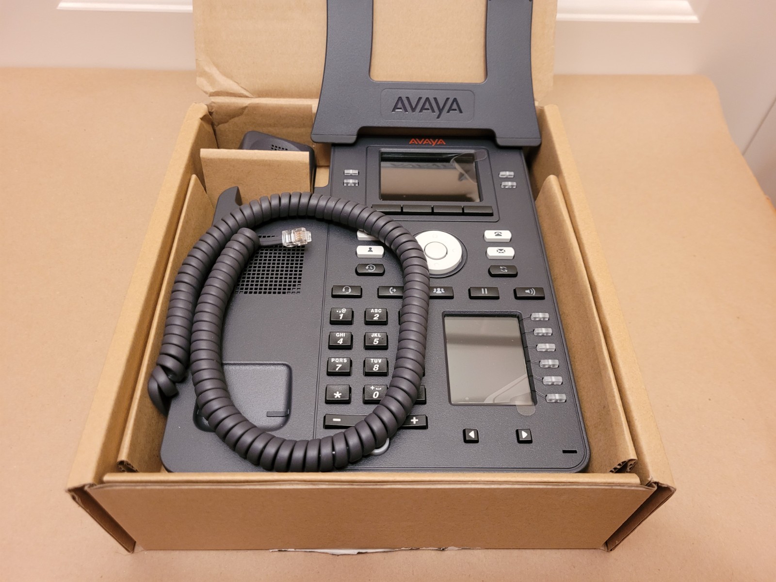 Avaya- Model J159- Corded Gigabit IP Phone- Black- New Old Stock- Lot Of 3!