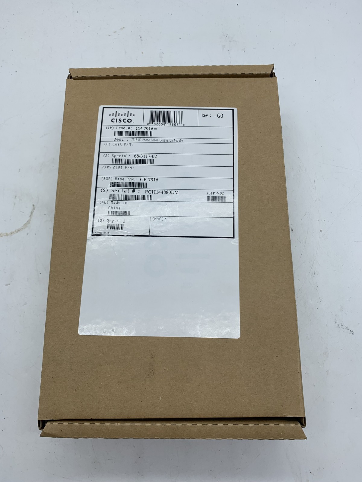 New Open Box Cisco CP-7916 UC Phone Color Expansion Module ~ FREE SHIPPING