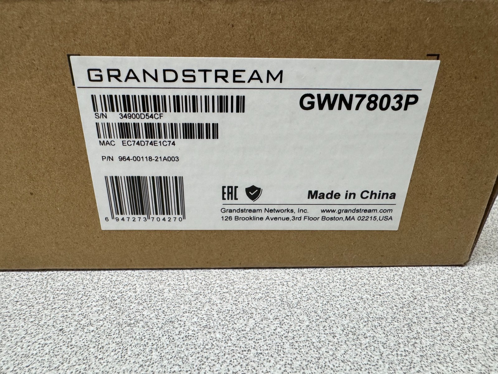 Grandstream GWN7803P 24-Port Gigabit Managed PoE Switch New in Original Box
