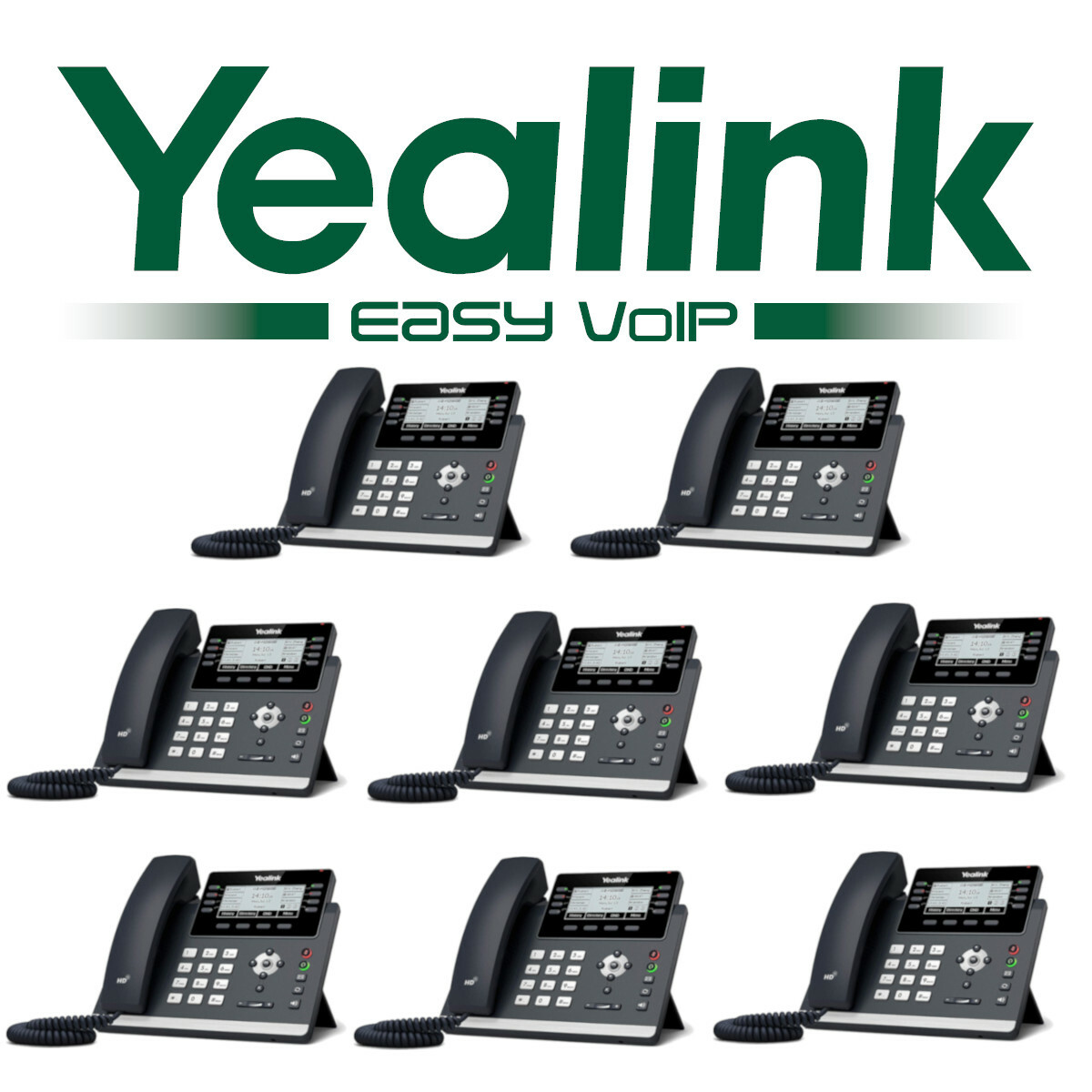 8 Yealink SIP-T43U Unified Firmware Enhanced SIP Phone T43U Gigabit VoIP 12 Line