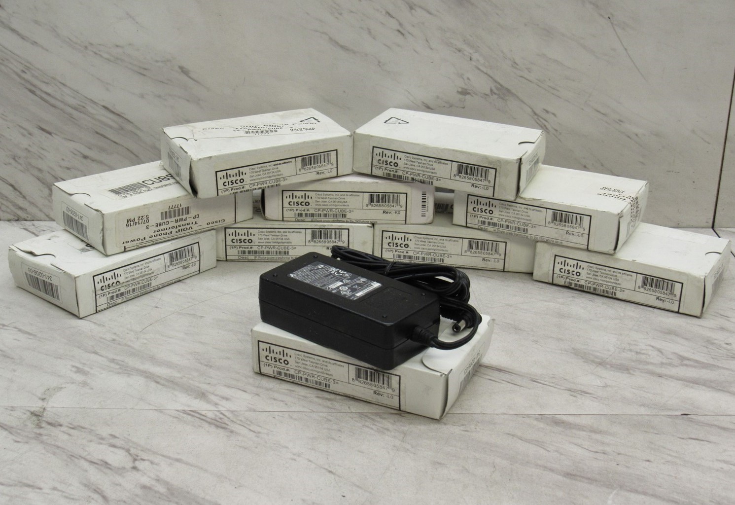 Lot of 10 Open Box Cisco/Delta 341-0206-03 IP Phone AC Adapter CP-PWR-CUBE-3=