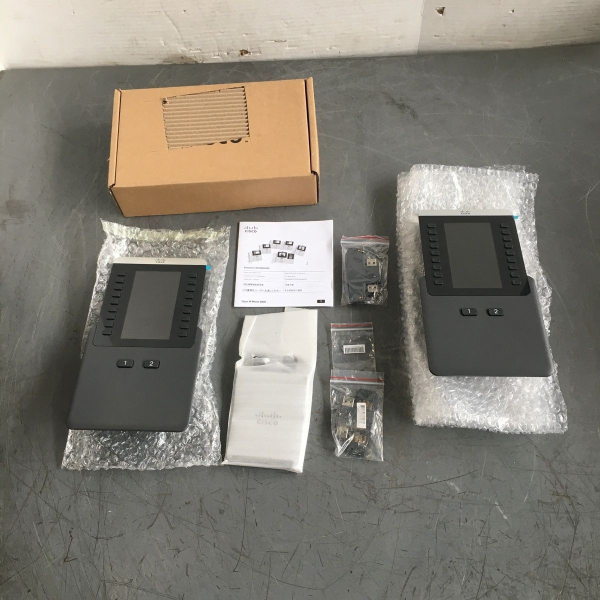 (Lot of 2) Cisco CP-Bekem IP Phone 8800 Key Expansion Modules