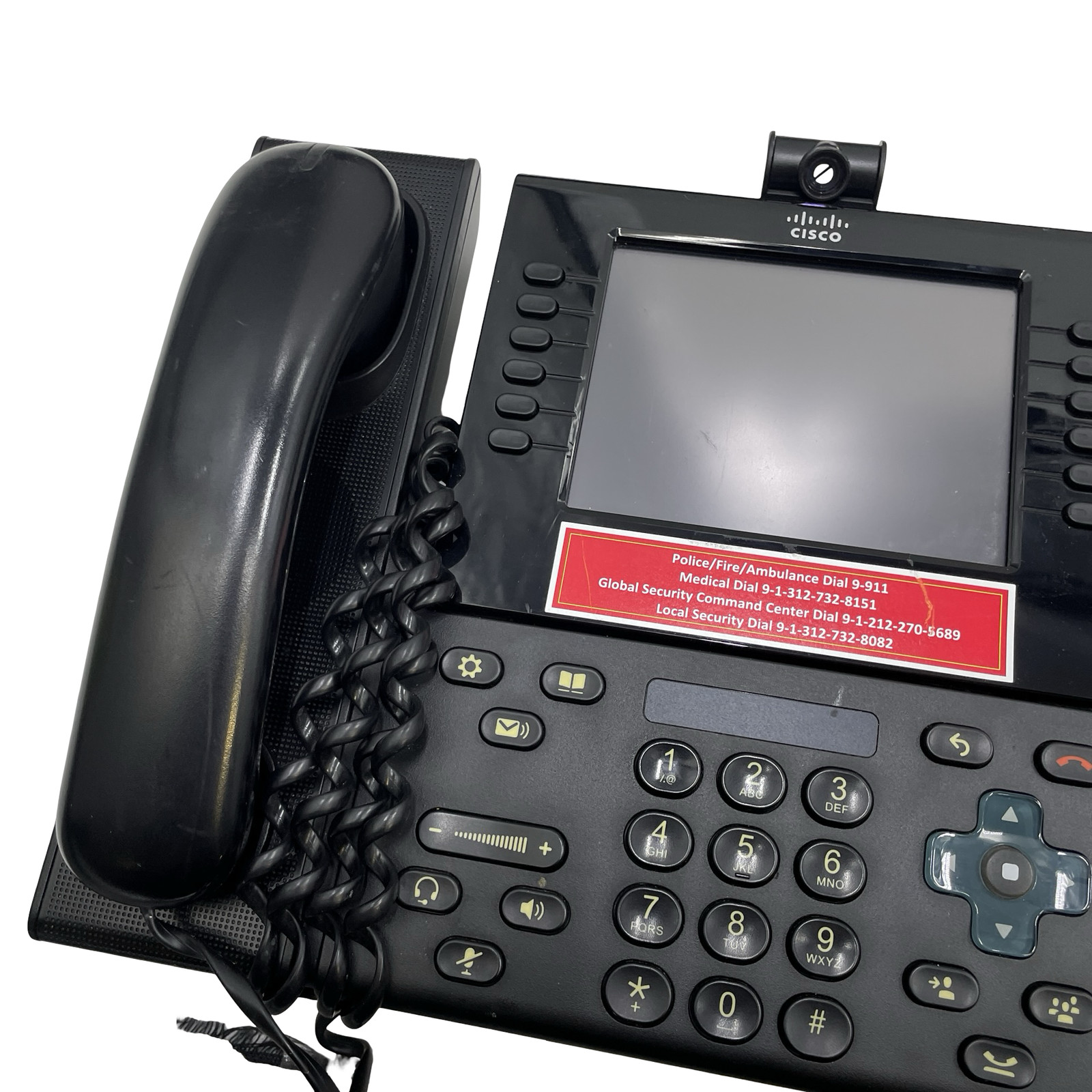 LOT OF 5 Cisco CP-9971 VoIP Video Conference IP Phone w/ Key Expansion Module