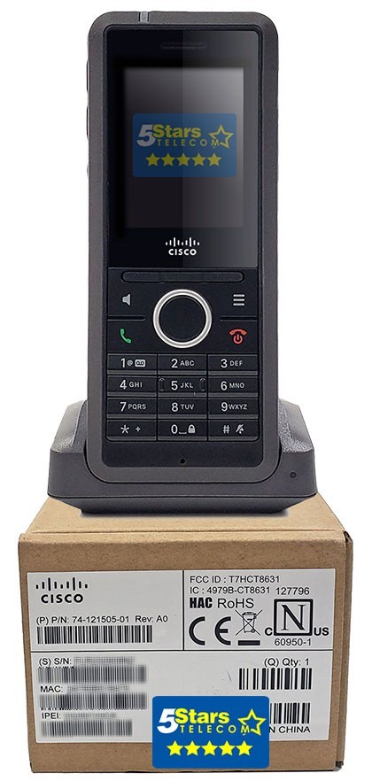 Cisco 6825 IP DECT Wireless Handset (CP-6825-3PC-NA-K9=) – Brand New