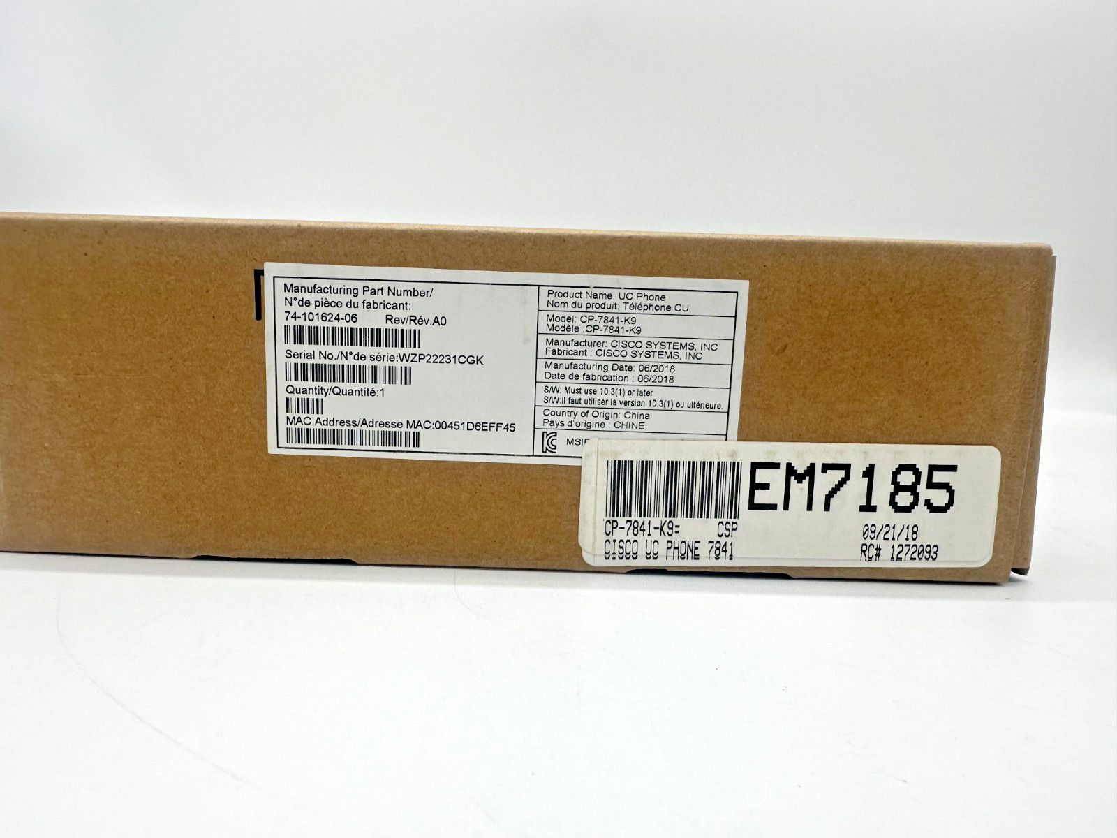 BRAND NEW – Cisco 7841 IP Phone (CP-7841-K9=)