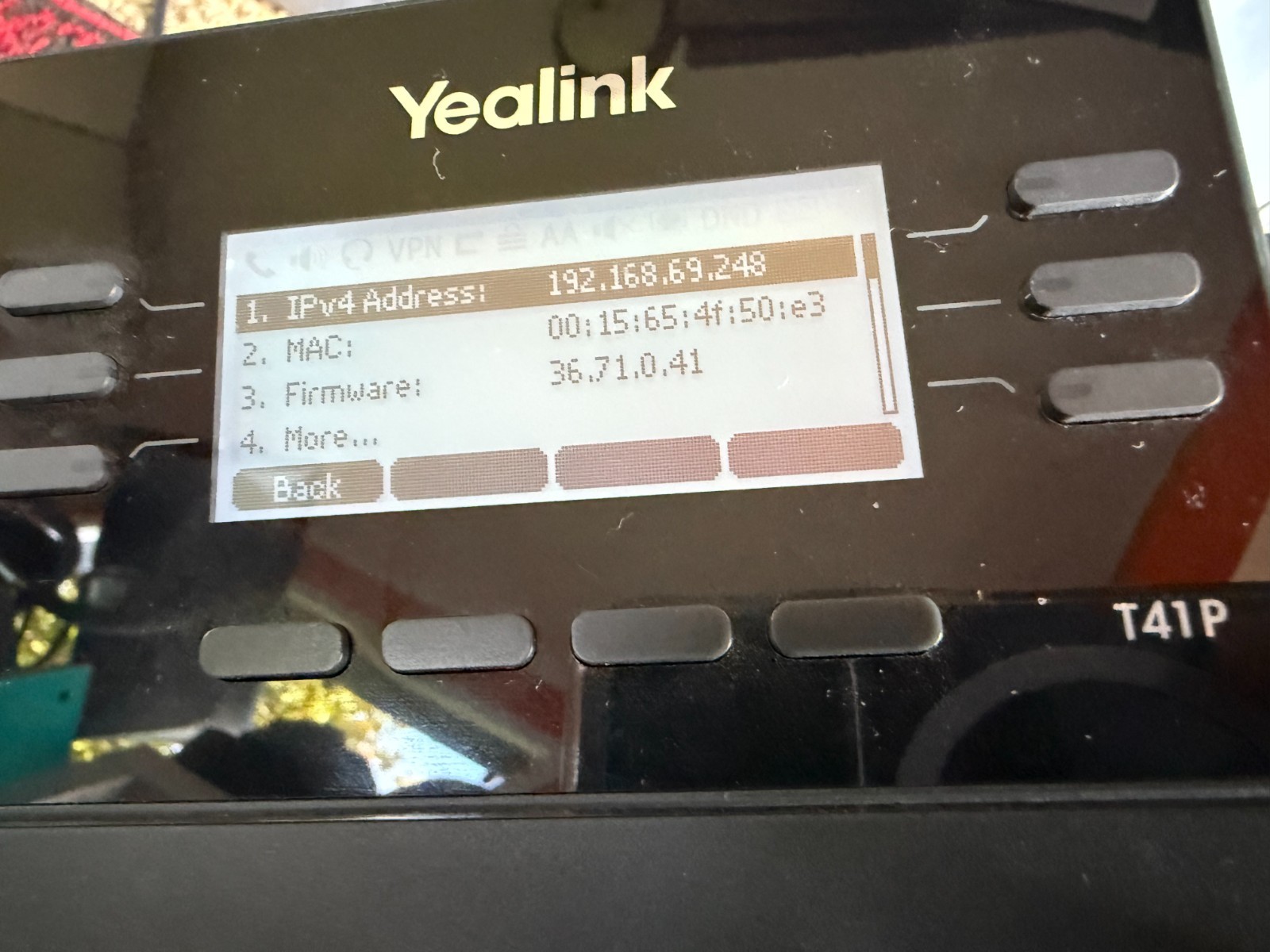 Yealink SIP-T41S IP Phone – Black