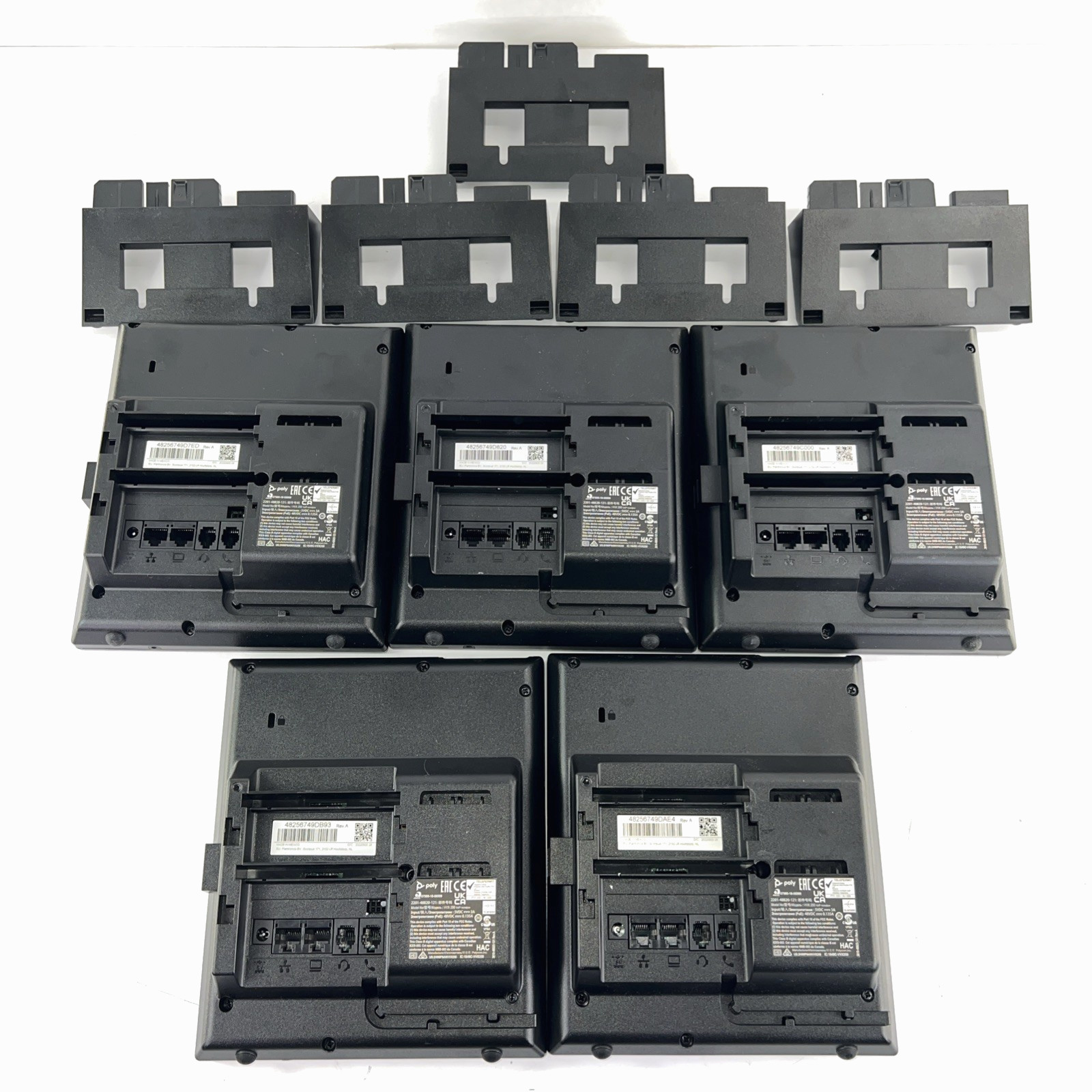 LOT 19 Poly VVX 250 Business IP Phones 13x AC 13x Ethernet MIXED NIB/USED BUNDLE