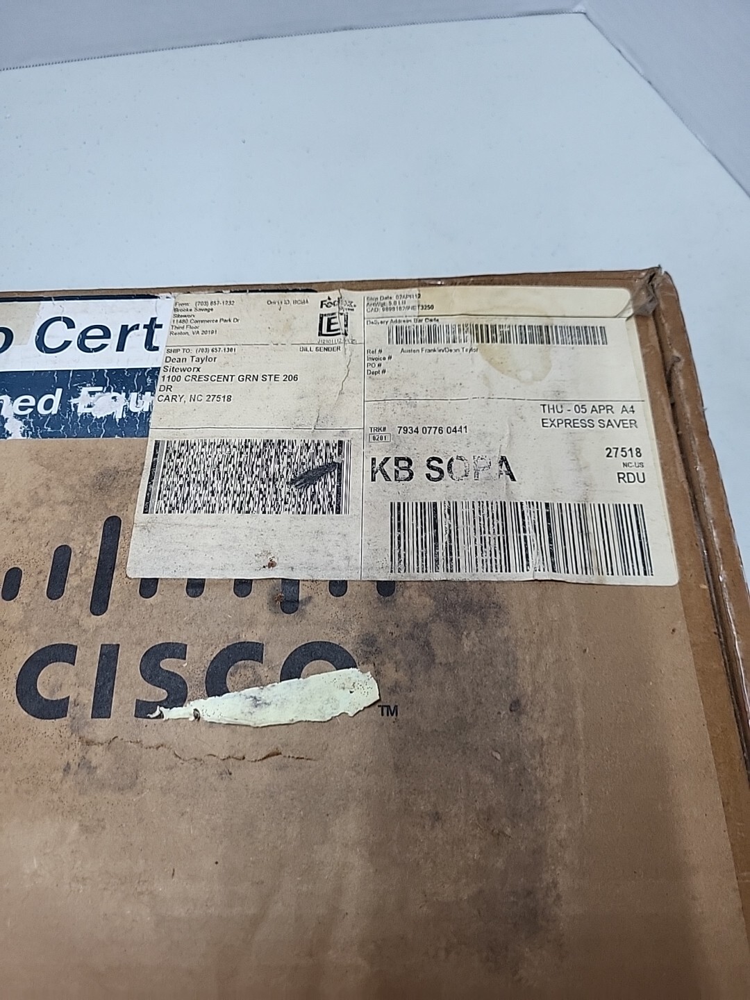 Unused, New Cisco CP – Non-Locking Wall Mount Kit For 7940G-RF IP Phones