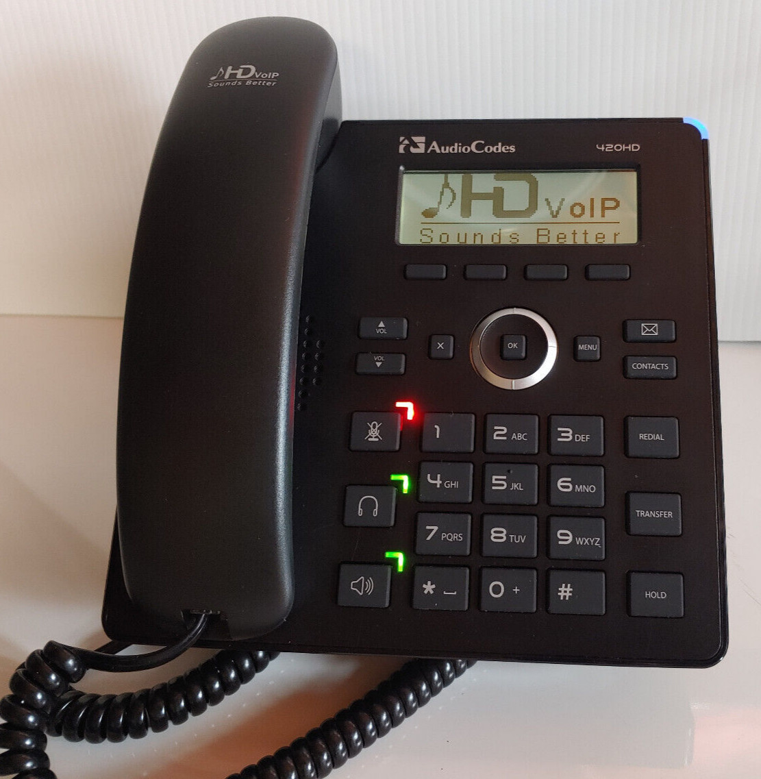 AudioCodes 420HD business IP phone model 420HDG plastic base & PS NOT included