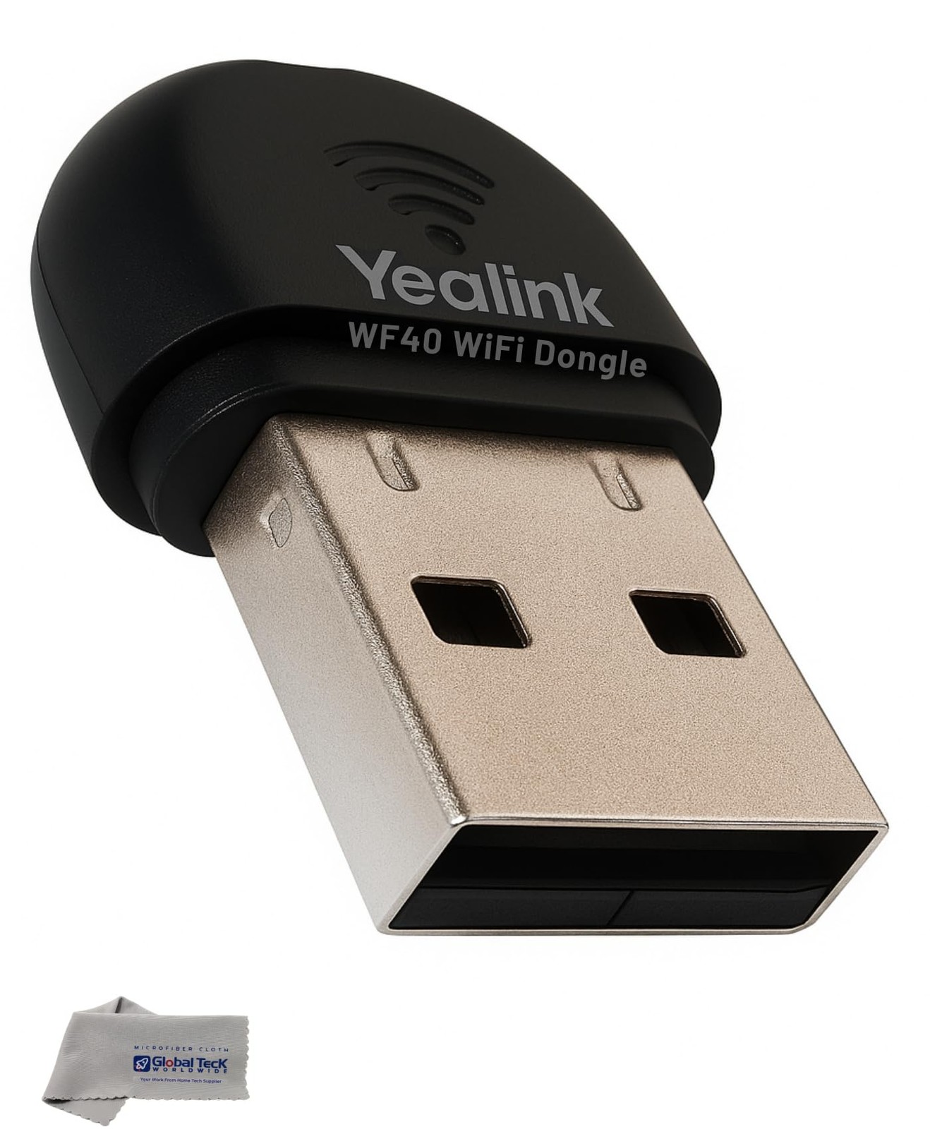 Yealink WF40 USB Wi-Fi Dongle Adapter for Desk Phones – 1 pack, Black