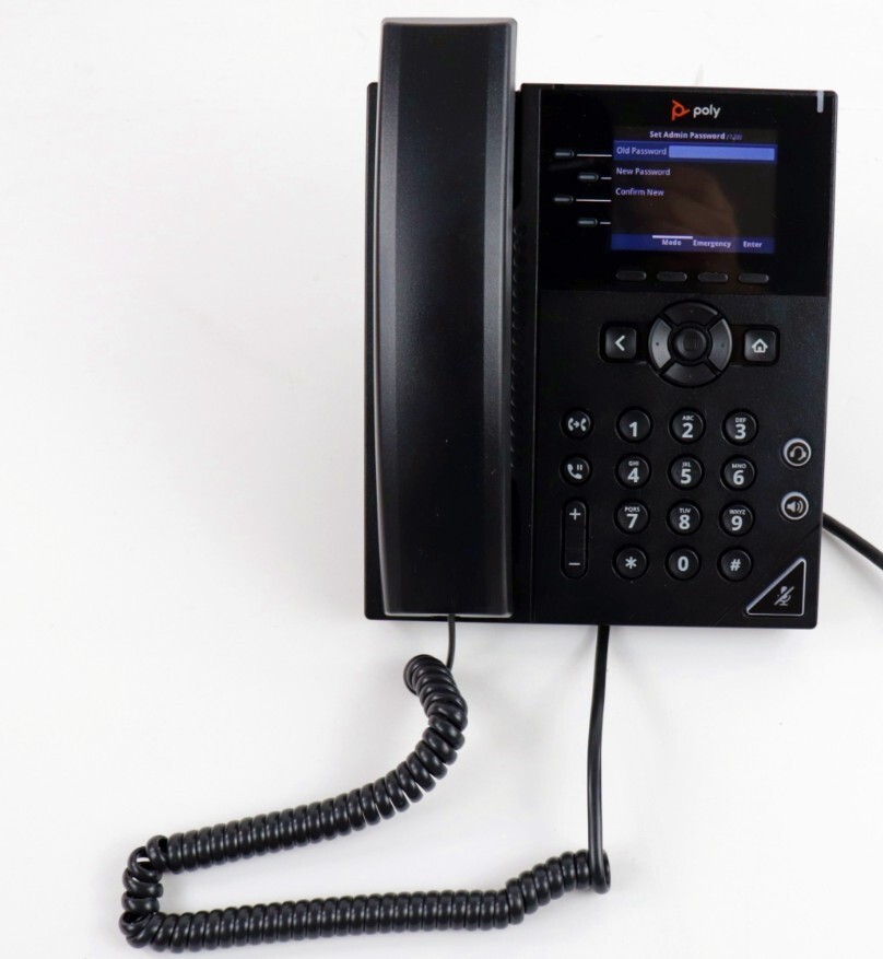 Poly VVX 250 IP Phone Corded Corded Desktop Wall Mountable Black 89B62AA