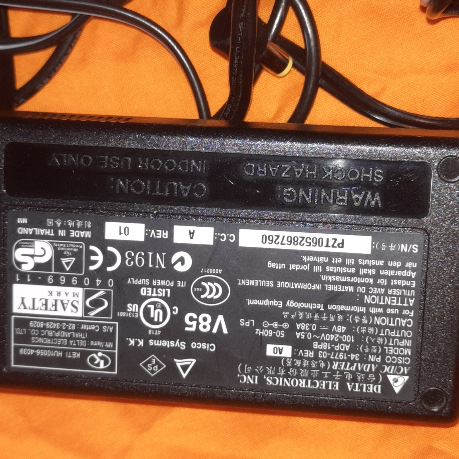 Five Power Supply / AC Adapters for VoIP IP Phones – 48-volt ~~~ R618