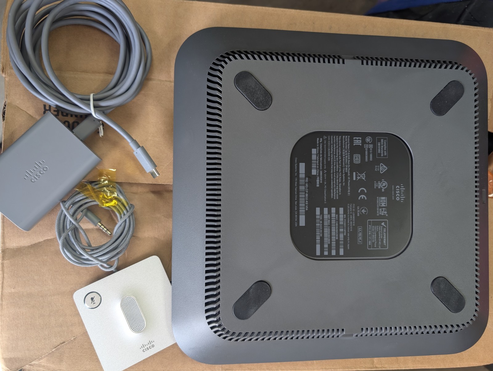 Cisco 8832 IP Conference Phone (CP-8832-K9) with Wired Expansion Mic