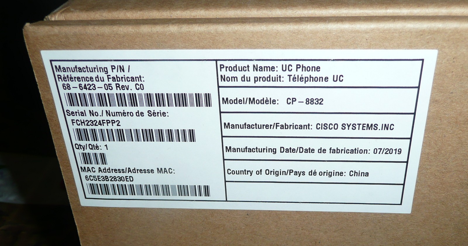 Cisco CP-8832 IP Conference Telephone CP-8832-K9 Network Phone – NEW