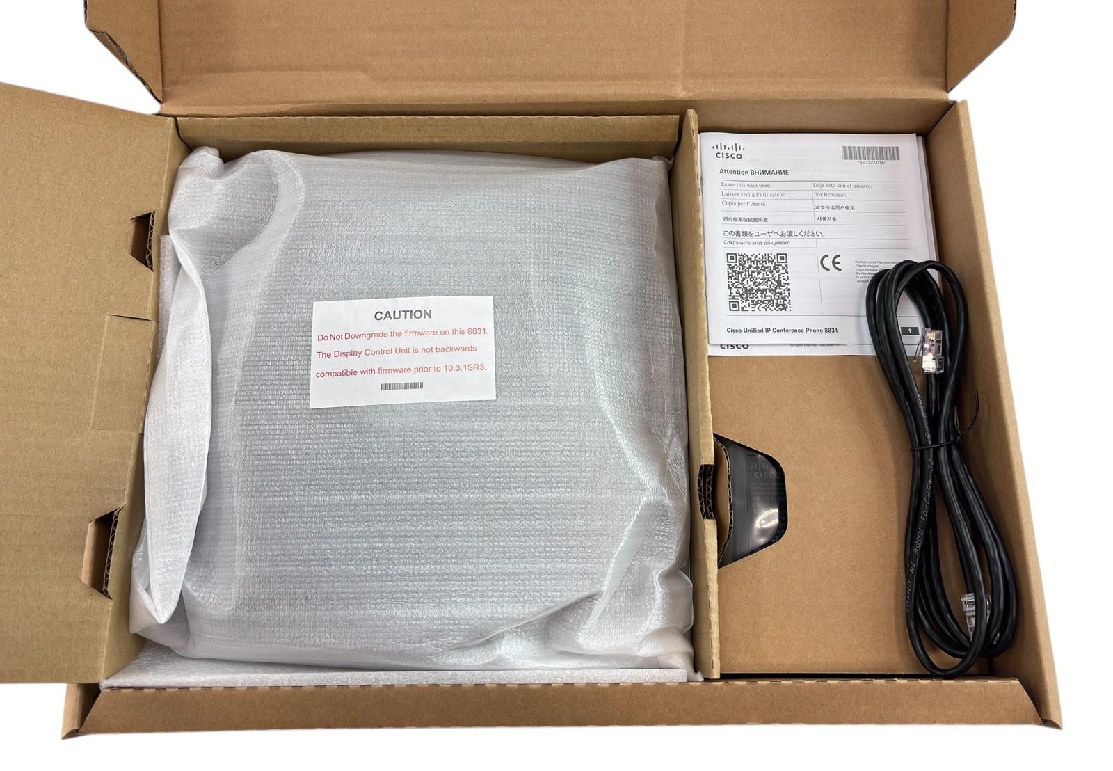 NEW – Open Box – Cisco CP-8831 V06 IP Conference Phone Base & Control Panel