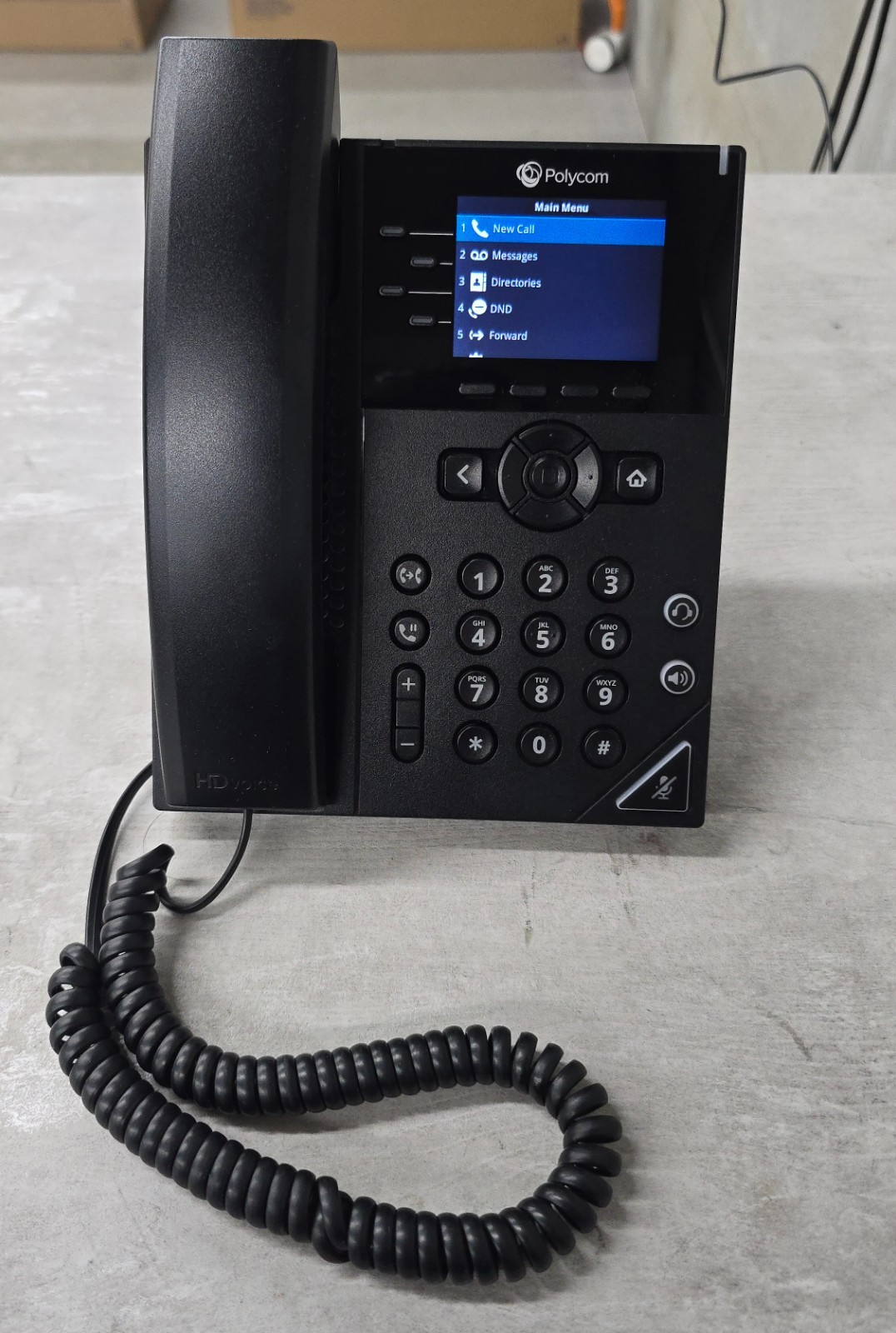 Polycom VVX 250 Phone and Power Supply