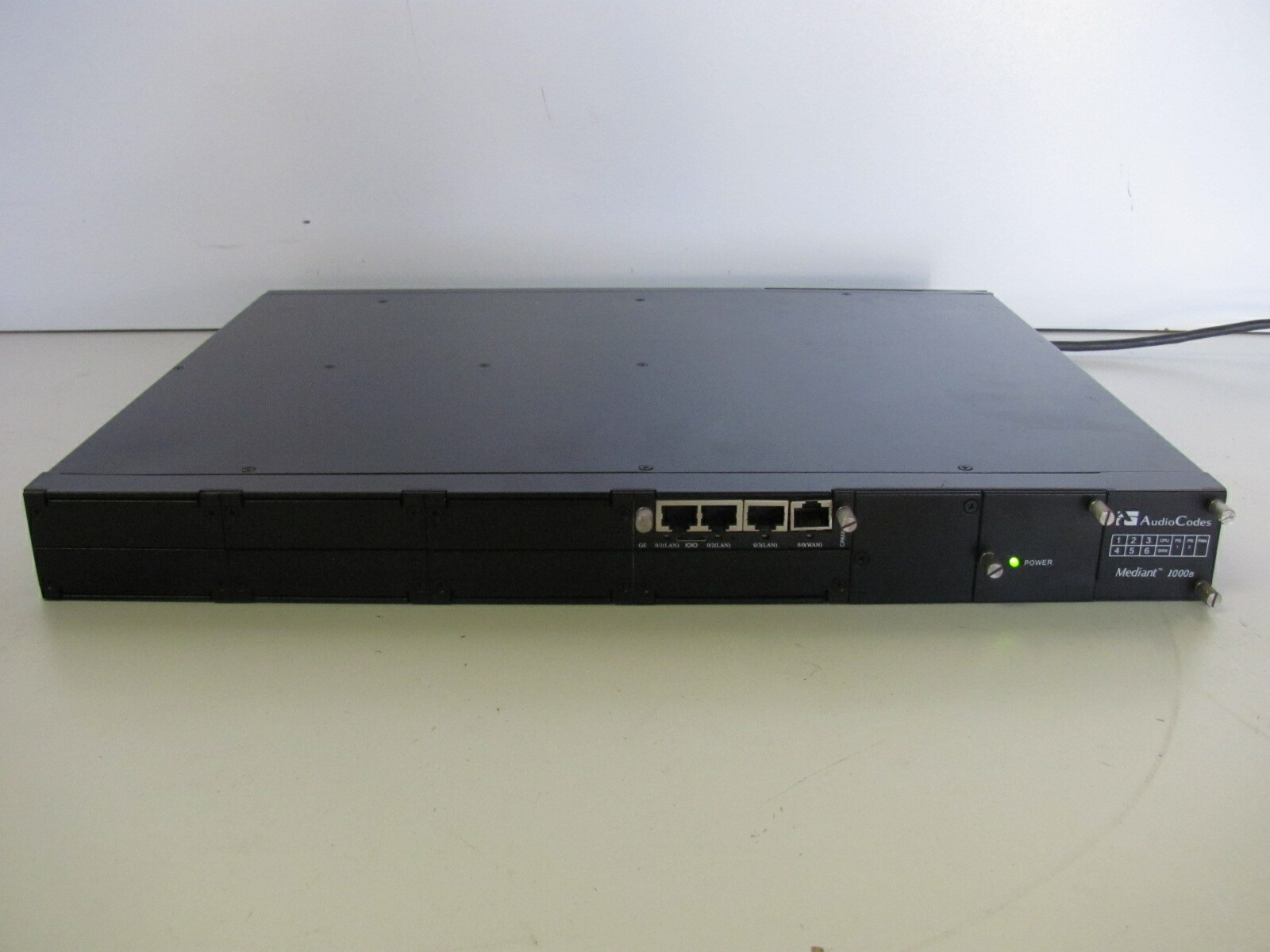 AudioCodes Mediant 1000B Single Span Dual Power 1000 AMC M1KB-MSBG1 FASU00624 x8