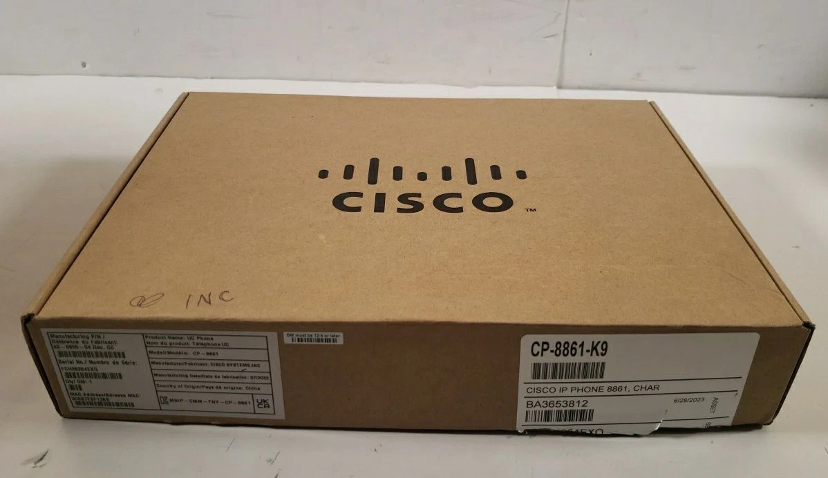 Cisco 8800 Ser. CP-8861-K9 Unified IP Endpoint VoIP Video Phone OPEN BOX