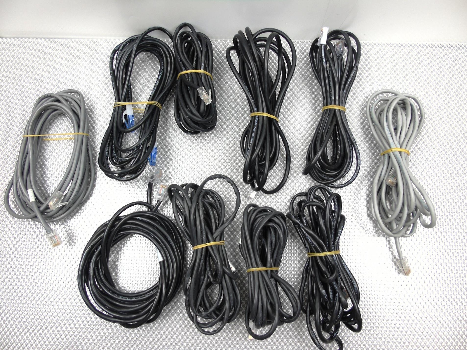 Lot of 10 – Misc. Brands Ethernet Network Cables 14′ 14 Ft 5e