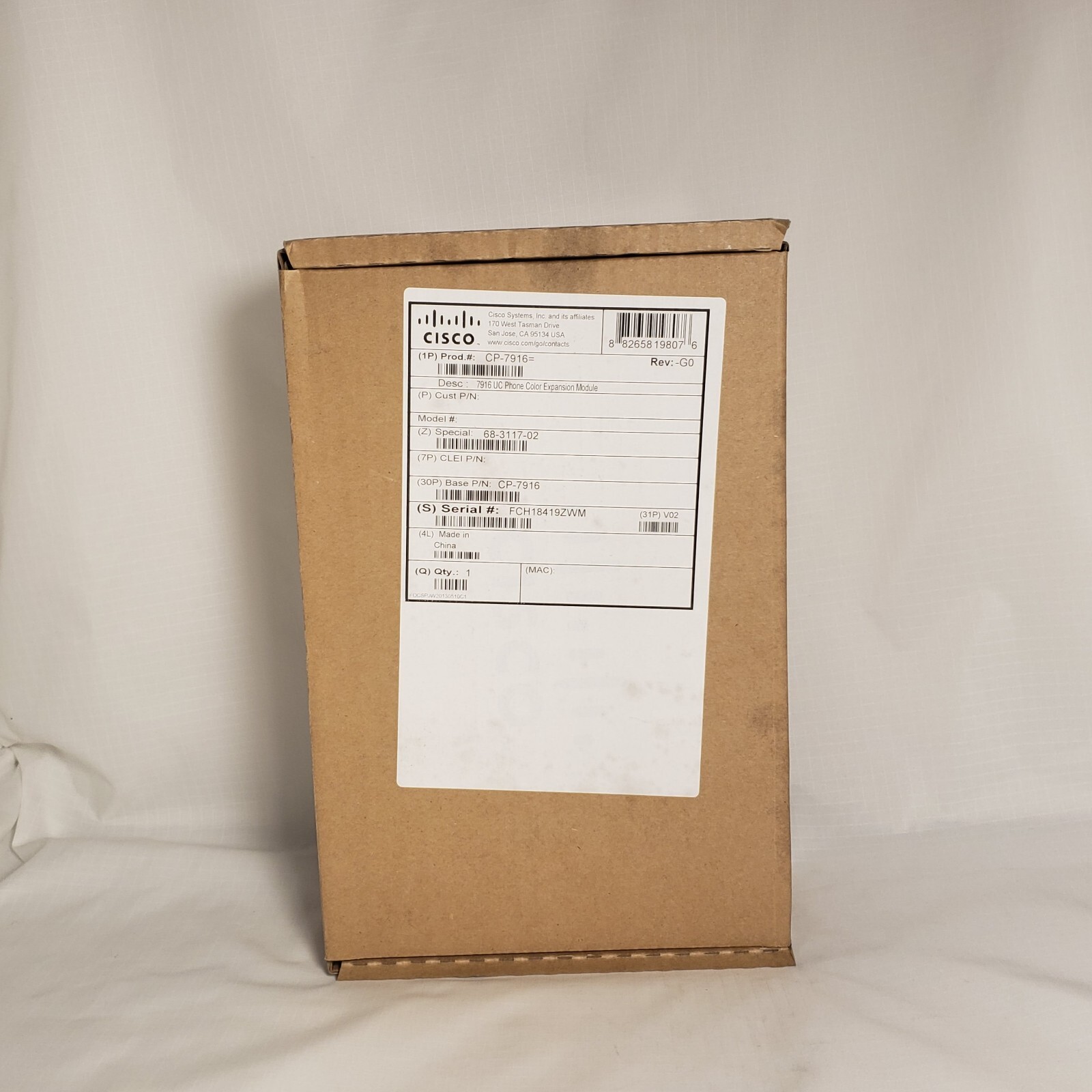 CISCO CP-7916 IP PHONE COLOR EXPANSION MODULE 68-3117-02 NEW * Free Shipping *