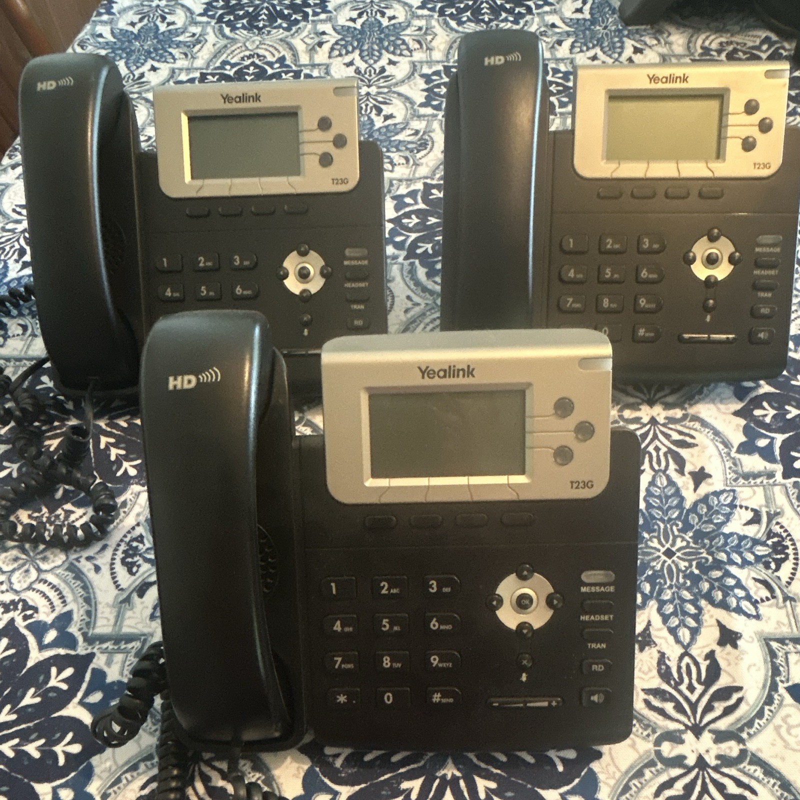 Yealink SIP-T23G 3-Line IP Phone, PoE, Black, Ethernet (RJ-45)
