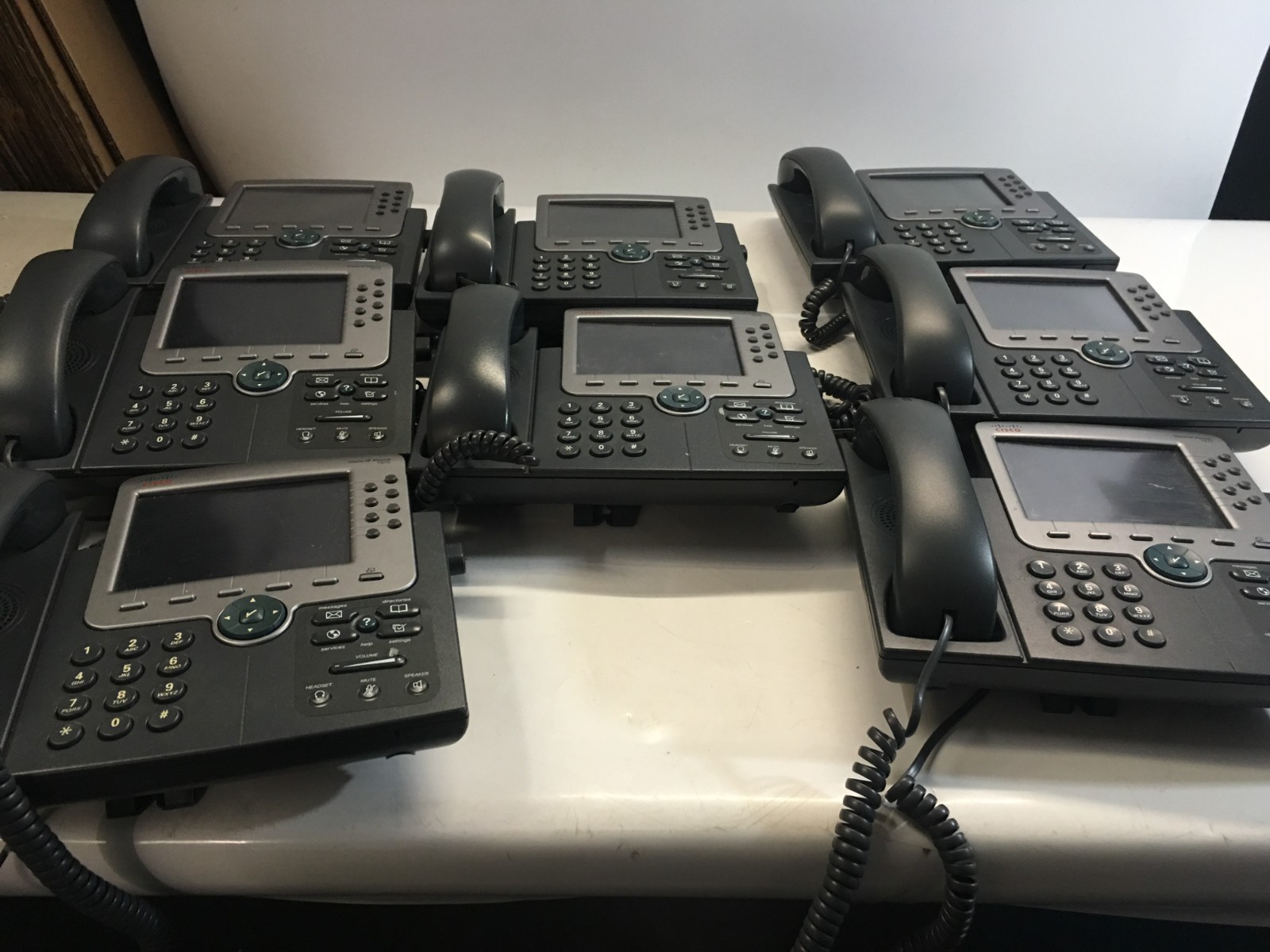 Lot Of 8 Cisco 7975 7975G CP-7975G V07 Unified Office IP Phones