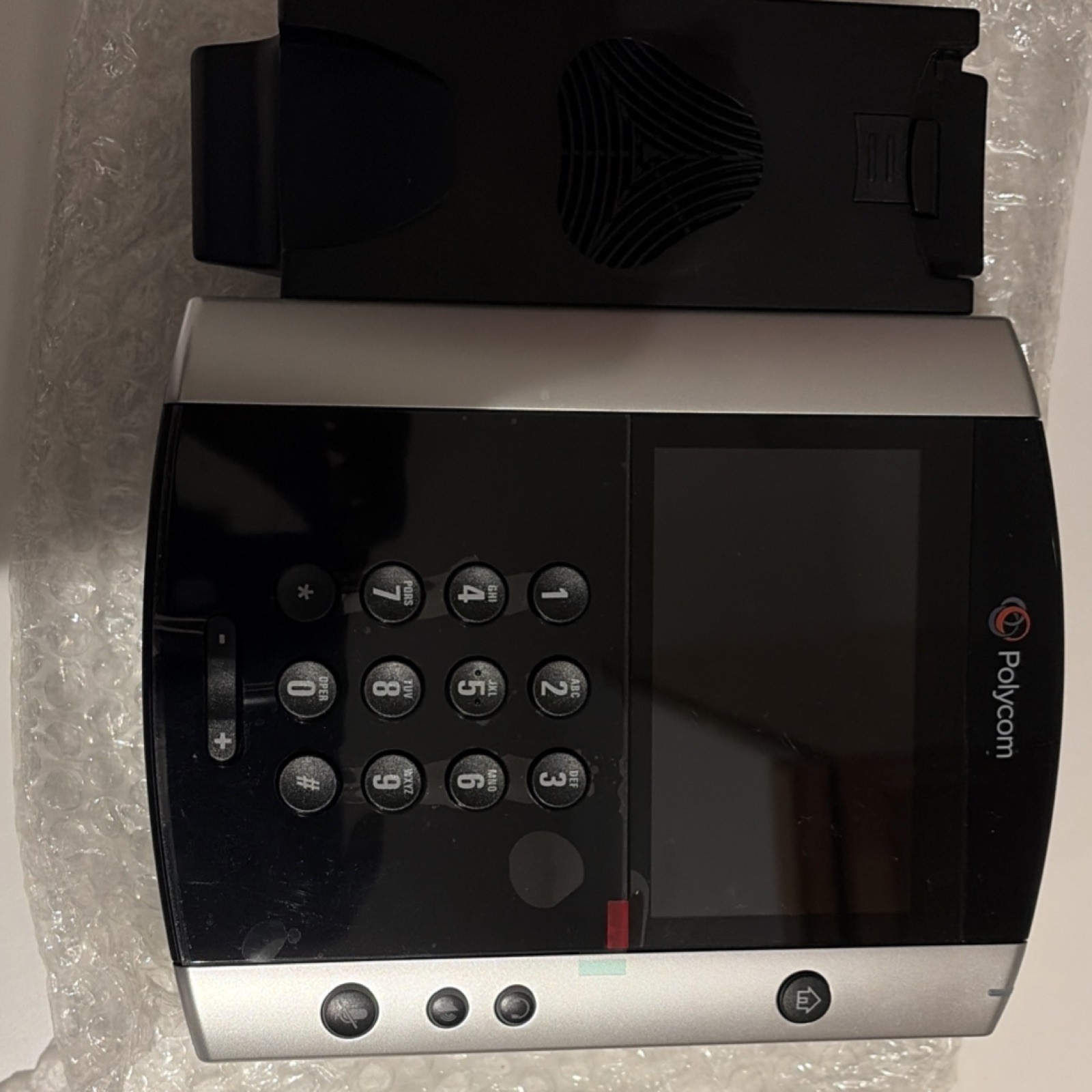 Polycom vvx600 IP Phone VoIP Display Keypad Black Silver USB Ethernet RJ-45