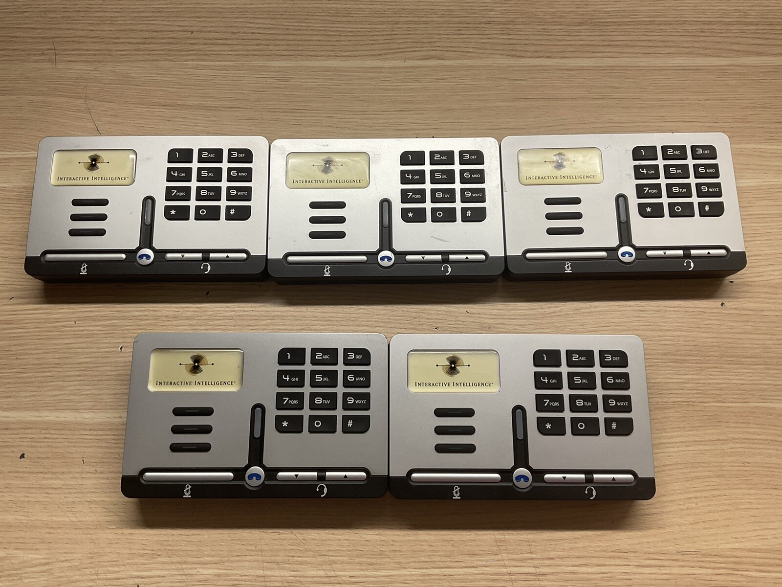 Interactive Intelligence Inter/SIP Station II GGWV00557 SIP-200/lot Of 5/JUA535