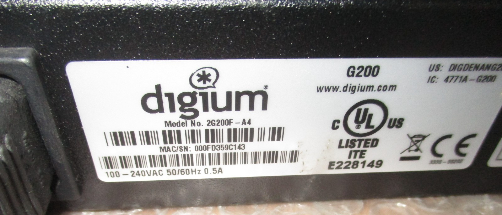 Digium G200 VoIP Gateway Device 2G200F-A4