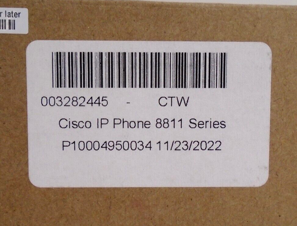 Cisco IP Phone 8811 Series | CP-8811-K9 | Gigabit VoIP | 5-Line | 5″ Display