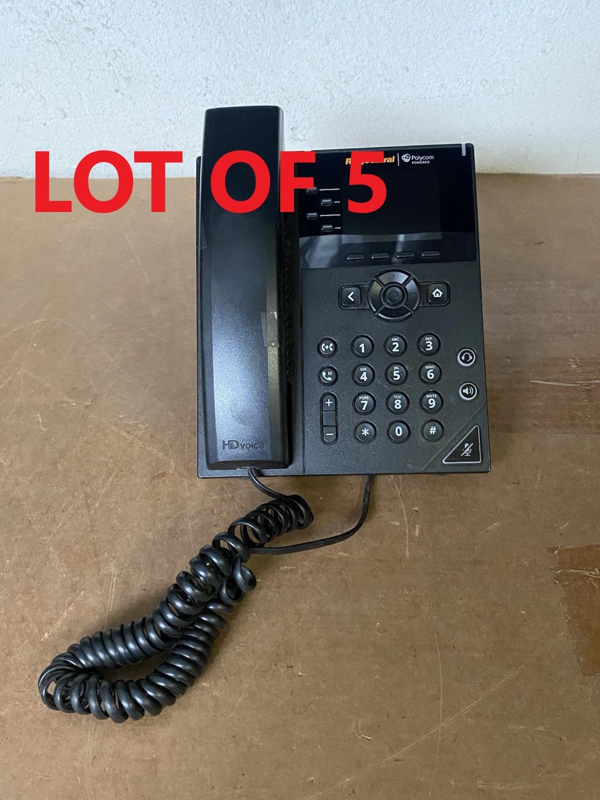 Lot Of 5 Polycom Poly VVX 250 VoIP Business Phone 2201-48820-001 (Ring Central)
