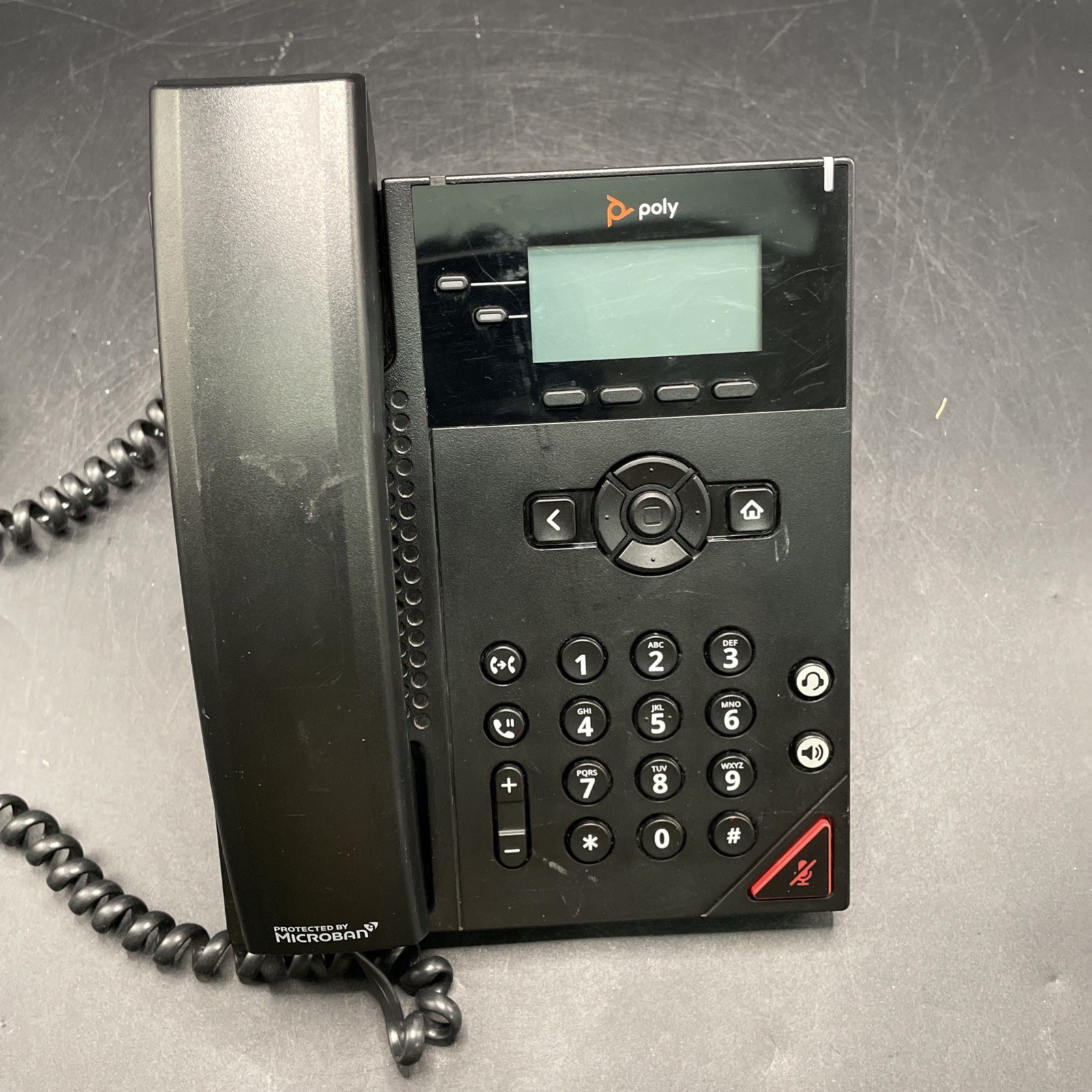Poly VVX 150 IP Phone Corded Desktop Wall Mountable Black For Parts