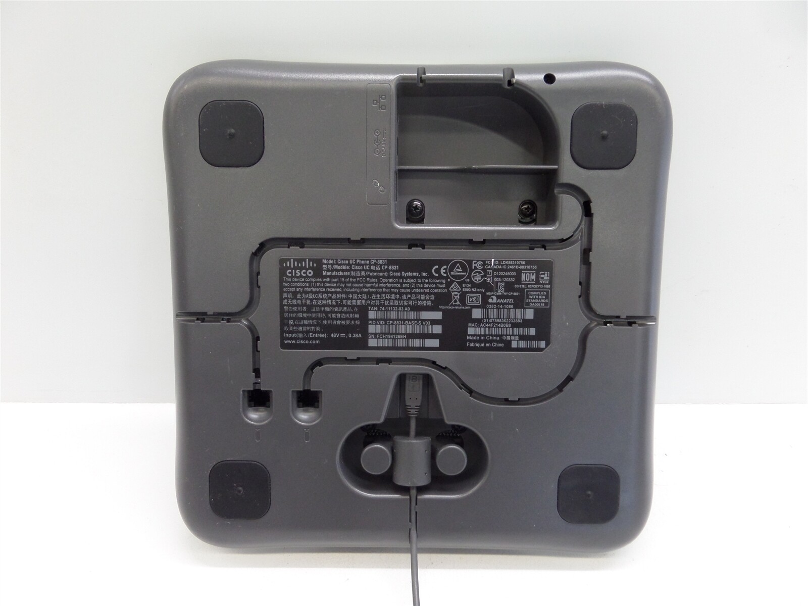 Cisco CP-8831 Unified Conference Phone w/ Keypad Control Unit